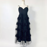 チュールフリルドールティアートキャミワンピース