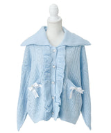 【新春セール】セーラ襟フリルカーディガン【ニット】