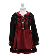 バラレースパールリボンハートビジューワンピース