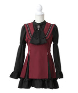 姫袖ビジュースカーフワンピース