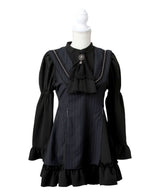 姫袖ビジュースカーフワンピース