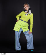 【最上もが着用】【メール便】プリント大判スカーフ/バンダナ