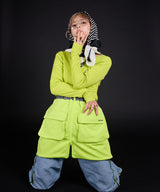 【最上もが着用】【メール便】プリント大判スカーフ/バンダナ