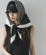 【最上もが着用】【メール便】プリント大判スカーフ/バンダナ