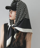 【最上もが着用】【メール便】プリント大判スカーフ/バンダナ