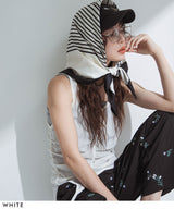 【最上もが着用】【メール便】プリント大判スカーフ/バンダナ