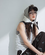 【最上もが着用】【メール便】プリント大判スカーフ/バンダナ