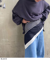 【最上もが着用】【メール便】プリント大判スカーフ/バンダナ