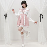 はしごレースフリルリボンブラウス