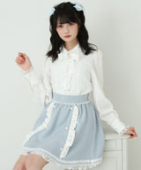 リボン刺繍ギャザースカート
