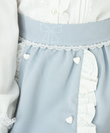 リボン刺繍ギャザースカート