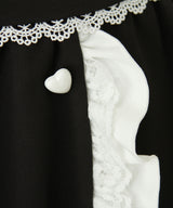 リボン刺繍ギャザースカート