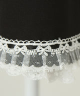 リボン刺繍ギャザースカート