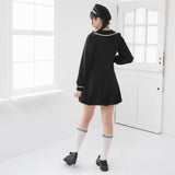 丸襟ポロカットバルーンミニワンピース【大きいサイズ有り】