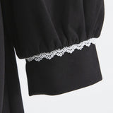 丸襟ポロカットバルーンミニワンピース【大きいサイズ有り】