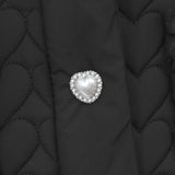 ハートキルティングレースフリルダウンAラインコート