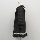 ハートキルティングレースフリルダウンAラインコート