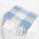 ふわふわチェックボリュームマフラー