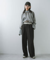 【メール便】箔オーガンジーブラウス