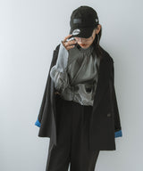 【メール便】箔オーガンジーブラウス