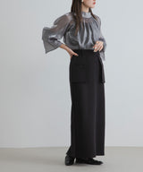 【メール便】箔オーガンジーブラウス