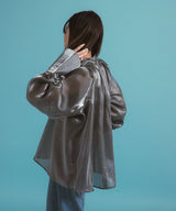 【メール便】箔オーガンジーブラウス