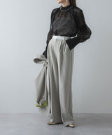 【メール便】箔オーガンジーブラウス