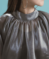 【メール便】箔オーガンジーブラウス