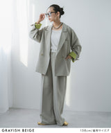 ダブルボタンオーバーサイズジャケット【セットアップ対応】