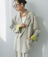 ダブルボタンオーバーサイズジャケット【セットアップ対応】