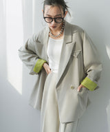 ダブルボタンオーバーサイズジャケット【セットアップ対応】