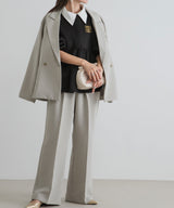 ダブルボタンオーバーサイズジャケット【セットアップ対応】