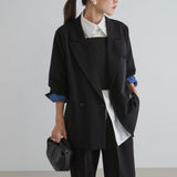 ダブルボタンオーバーサイズジャケット【セットアップ対応】