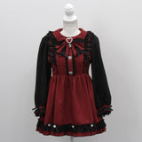 バラレースパールリボンハートビジューワンピース