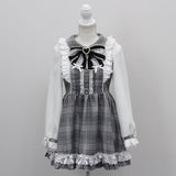 バラレースパールリボンハートビジューワンピース