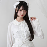 キラキラビジュレースリボンブラウス