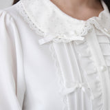 キラキラビジュレースリボンブラウス