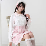 キラキラビジュレースリボンブラウス