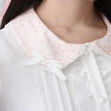 キラキラビジュレースリボンブラウス