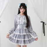 キラキラビジュレースリボンブラウス