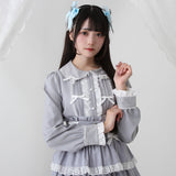 キラキラビジュレースリボンブラウス