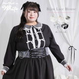 キラキラビジュレースリボンブラウス