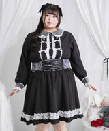 キラキラビジュレースリボンブラウス