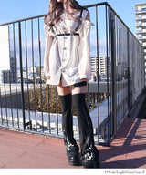 肩開きジップ2wayドラゴン柄配色チャイナブラウス/ワンピース