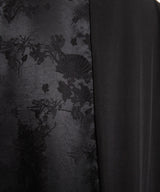 肩開きジップ2wayドラゴン柄配色チャイナブラウス/ワンピース