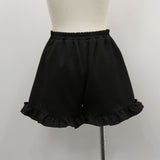 レースリボン襟フリルウエストハートバックルセットアップ