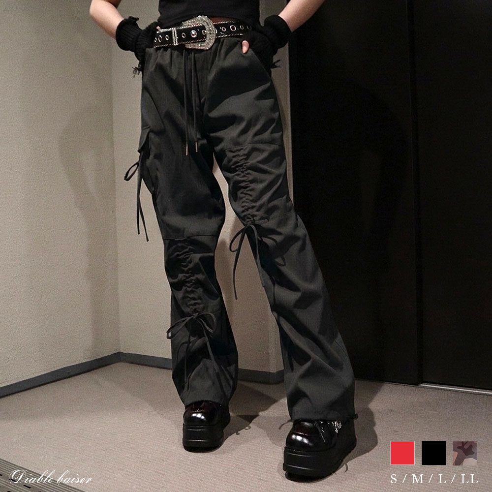 goaゴア　Y2Kパンツ　パラシュートカーゴパンツ　　ユニセックス goa(ゴア) 00's archive parachute pants アーカイブ パラシュート