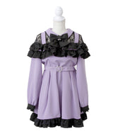 【新春セール】2段フリルリボンワンピース