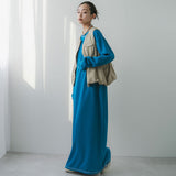 ワッフルボリュームマキシワンピース【OSN】