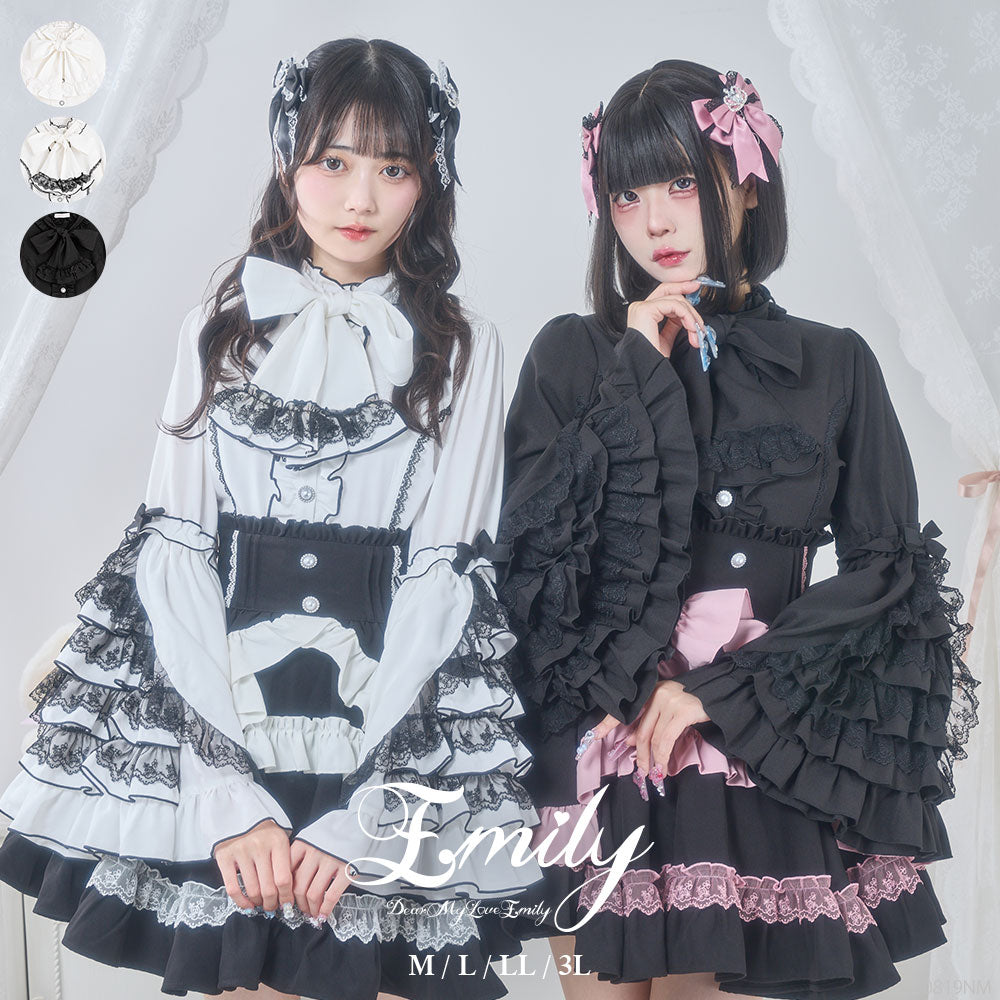 さえら レインダンス ジュリアフラワーハイネックカットソー（黒） さえら レインダンス ジュリアフラワーハイネックカットソー（黒